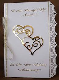Personalised Handmade A5 Card Wife Wedding Anniversary Silver Ruby Golden 15 In 2020 Anniversary Cards Handmade Wedding Anniversary Cards Anniversary Cards For Husband