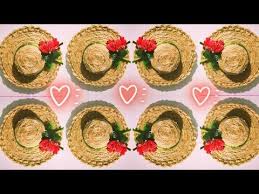 Ideas Jute Decoranting Craft Recycling Kola Kapagi Ve Jut Ipten Basit Minyatur Sapka Yapimi Youtube 2020 Minyaturler Fikirler Sapka