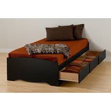 Get free shipping on qualified storage platform beds or buy online pick up in store today in the furniture department. Prepac Sonoma Black Twin Xl Bookcase Platform Storage Bed Bbx 4105 Kit