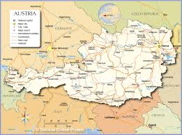 Regions and city list of austria with capital and administrative centers are marked. Political Map Of Austria Nations Online Project
