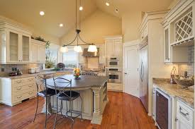 vaulted ceiling lighting kitchen