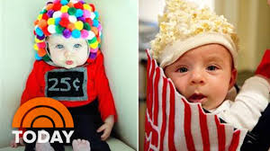 Baby Popcorn Bucket And Other Last Minute Diy Halloween Costumes For Kids Today Youtube