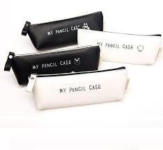 Classic Black And White Leather Pencil Case Leather Pencil Case School Pencil Case Pencil Case