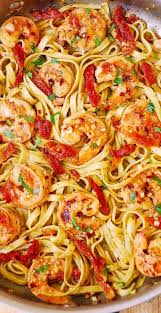 Shrimp Scampi Linguine Pasta With Sun Dried Tomatoes Scampi Pasta Shrimp Scampi Linguine Shrimp Linguini