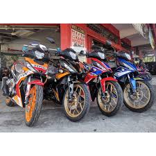 The prices below are inclusive 6%gst without on the road. New Honda Rs 150 Rs150 Trico Blue Black Repsol Otr Moped Motor Motorcycle Bike Shopee Malaysia