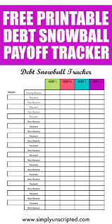 Free Debt Snowball Printable Worksheet Track Your Debt Payoff Debt Snowball Debt Snowball Printable Debt Snowball Worksheet