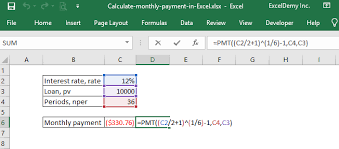 How much will the total loan cost? Excel Pmt Formula Calculate Monthly Payment With Excel For Mac Peatix