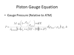 Equation For Gauge Pressure Expaned From P F A Thermodynamics Pressure Equation