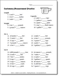 Free Customary Measurement Practice Worksheet Or Quiz
