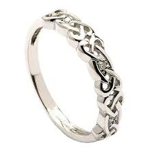 Women S Celtic Diamond Ring Celtic Rings Ltd Celtic Wedding Rings Celtic Jewelry Celtic Rings