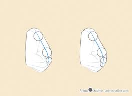 (step 4) draw another curved rectangle, this time smaller, to form a #8 shape with both fingers. How To Draw Anime Hands Step By Step Animeoutline