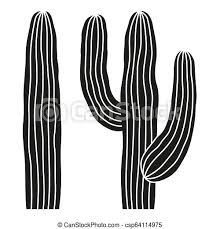 Continuous line drawing of vector set of cute cactus black and white sketch house plants isolated on white background potted cactus single line hand drawn illustration. Black And White Mexican Cactus Silhouette Wild Succulent Plant Mexico Theme Vector Illustration For Icon Stamp Label Canstock