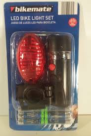 Bicycle Led Bike Light Set Front Rear Detachable Battery Operated Bikemate New Bike Lights Led Bike Lights Led