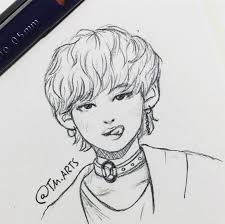 pinterest livingcolor03 kpop drawings bts drawings taehyung fanart