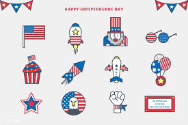 Download Premium Vector Of Happy Independence Day America Collection Happy Independence Day Happy Independence Independence Day