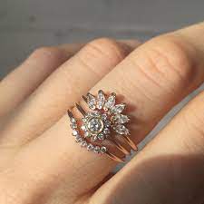 Check spelling or type a new query. Diamond Sunflower Stackable Engagement Ring La Kaiser