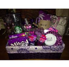 Created this birthday box for my boyfriend's birthday. Diy Gift Basket For Girlfriends Super Cute Gift Baskets For Women Girlfriend Gifts Valentine Gift Baskets