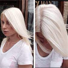 Frozen Blonde Behindthechair Com White Blonde Hair Hair Styles Blonde Hair