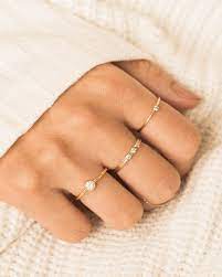 Simple Dainty Dainty Minimal Jewelry For Everyday Wear Dainty Gold Jewelry Delicate Bracelets Small Diamond Rings