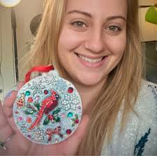 I'm just loving this Christmas card exchange. I'm going to attach mine to a  ribbon so it becomes part of my decorations for Christmas. Thank you Debra  Littlw and Teresa Williams for