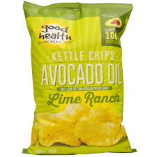 Good Health Natural Foods Kettle Chips Avocado Oil Lime Ranch 5 Oz 141 7 G Avocado Health Benefits Avocado Chips Chips
