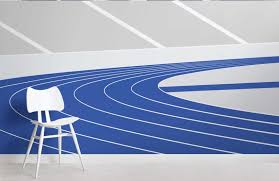 Your need for speed and competition is met at the bonita springs poker room's sports & wagering center. Athletics Track Sports Wallpaper Mural Hovia
