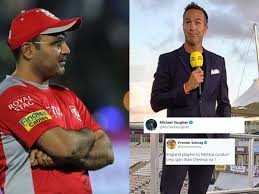 Please watch this from michael holding … Sehwag Trolls England Viral Tweet Less Spin Than Chennai Na Virender Sehwag Trolls Michael Vaughan Co With Hilarious Johnny Lever Meme Cricket News