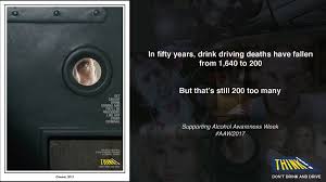It has been used in numerous high profile campaigns and supported by various organisations nationwide. Think Road Safety On Twitter Drink Driving Wrecks Lives This Campaign 2013 Advert Showed That Drink Drivers Are Treated Like Any Other Criminal Aaw2017 Https T Co M3m5rgdh9d