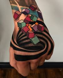 Nope, it's just a nicely done tattoo that is just an illusion, my friends! 25 Optical Illusion Tattoos That Will Melt Your Brain