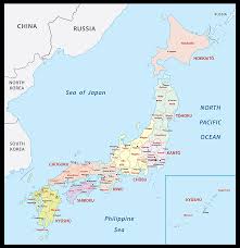 The above map represents the four main islands of japan, hokkaido, honshu, kyushu, shikoku and okinawa. Japan Maps Facts World Atlas