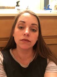 Face after cleaning up toddler accidents and bath tub