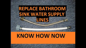 In ohio there is no code for toilet supply lines. Replace Bathroom Sink Water Supply Lines Youtube