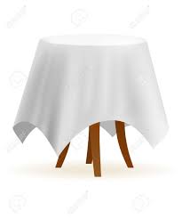 Whether you have full dining and lounge patio sets or a just a couple of outdoor chairs and loungers around a small bistro table, furniture covers are a necessity. Small And Round Cafe Table With White Table Cloth Royalty Free Cliparts Vectors And Stock Illustration Image 6332387