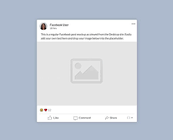 A Mockup Template Of A Regular Facebook Image Post Viewed From A Desktop Site Easily Add Your Own Profile Pict In 2020 Social Media Mockup Mockup Facebook Post Mockup
