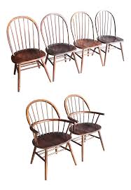 Windsor Dining Chairs Attr To Ethan Allen Set Of 6 Windsor Dining Chairs Dining Chairs Chair