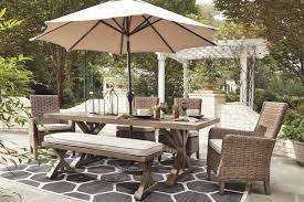 Beachcroft Dining Table By Ashley At Gardner White Outdoor Dining Spaces Outdoor Dining Set Patio Dining Set
