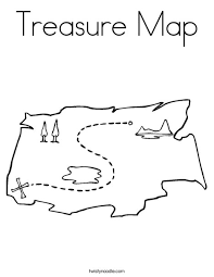 I really like how this treasure map turned out. Treasure Map Coloring Page Twisty Noodle