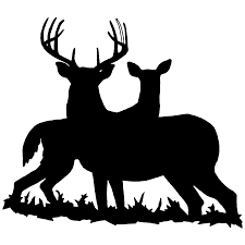 Black And White Deer Clipart Images Deer22 Md Gif Deer Decal Hunting Decal Deer Silhouette