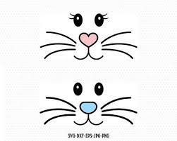 Bunny faces free cut file! Bunny Svg Easter Svgboy Girl Cute Easter Bunny Svg Easter Etsy