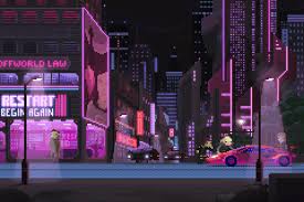 Awesome Cyberpunk Pixel Art Gifs Artists Tumble Pixel Art Pixel Animation Retro Art