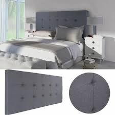 Tete De Lit Capitonnee En Tissu 160x58 Cm Grise Anthracite Lit Capitonne Tete De Lit En Tissu Tetes De Lit Capitonnees En Tissu