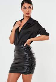Matte Leather Skirt Quality Assurance Protein Burger Com