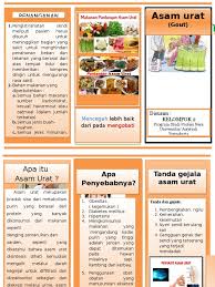 Makanan yang wajib kena pantang dan elak. Leafleat Asam Urat
