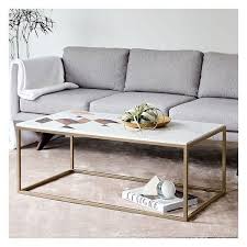 West Elm Indian Marble Coffee Table Marble Antique Brass 800 Liked On Polyvore Featuring Home Furn Coffee Table Marble Coffee Table Chic Coffee Table