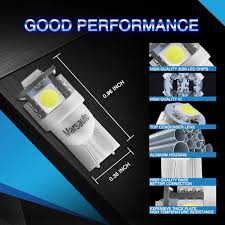 Marsauto 194 Led Light Bulb 6000k 168 T10 2825 5smd Led Replacement Bulbs For Car Dome Map Door Courtesy Lic Led Replacement Bulbs Led Light Bulb Packing Light