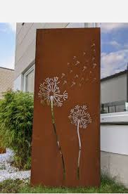 Ein sichtschutzzaun aus metall ist. Garten Edelrost Sichtschutz Aus Metall 1mm Sichtschutzwand Rost Handarbe Sino Han Shop