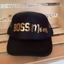 Boss Mom Trucker Hat Etsy Trucker Hat Black Trucker Hat Mom Boss