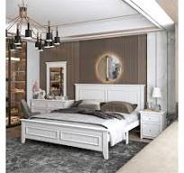 Amazon.com: FeLeA Cama moderna de madera maciza de estilo ...