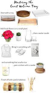 Mastering The Guest Welcome Tray Daly Digs Guest Room Baskets Guest Room Decor Guest Bedroom Decor