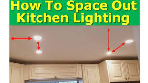 If you are rewiring or designing your kitchen from scratch, you'll also want to plan your controls layout. Kitchen Light Spacing Best Practices How To Properly Space Ceiling Lights Youtube